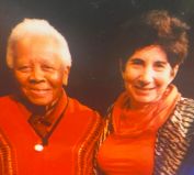 Linda Mensch, right, with one of her clients, children's musician Ella Jenkins.