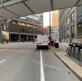 What would you do if you were in this Divvy worker's shoes? Photo: Kyle Lucas, Better Streets Chicago