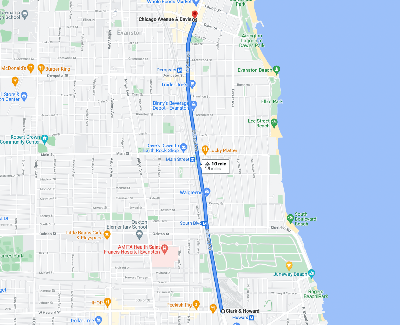 The project area. Image: Google Maps