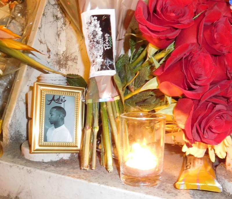Shrine at the crash site. Photo: Imelda March