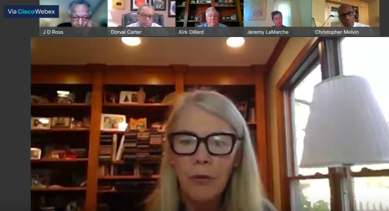 RTA chief Leann Redden and other meeting attendees on Wednesday.