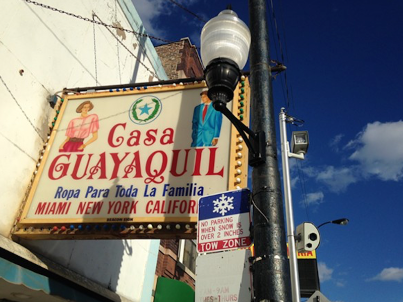 A speed camera on North Avenue near Pulaski Road in Humboldt Park. Photo: John Greenfield