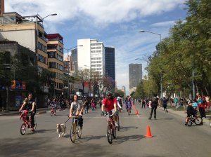 A  ciclovía/open streets in Mexico City. Photo: John Greenfield