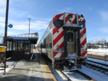 An outbound Union Pacific West Line train at the Villa Park station. Photo: Igor Studenkov