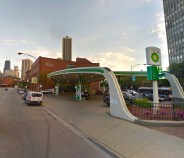 The futuristic BP station at Clark and LaSalle on Chicago's Near North Side. Image: Google Maps