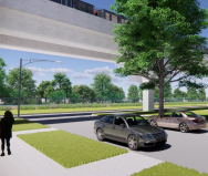 Rendering of the 107th Place Crossover.