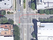 The approximate route of the driver who struck the pedestrians, according to CPD. Image: John Greenfield via Google Maps