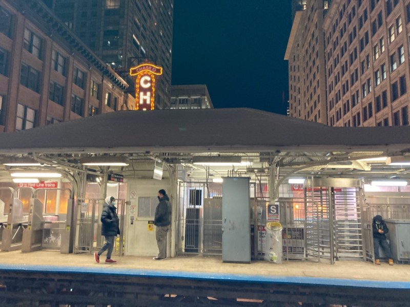 The State/Lake 'L' station in the Chicago Loop. Photo: John Greenfield