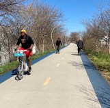 The Bloomingdale Trail, opened in summer 2015. One of the goals of the climate plan is to "improve air quality by expanding the city’s walk, bike, and transit options." Photo: John Greenfield