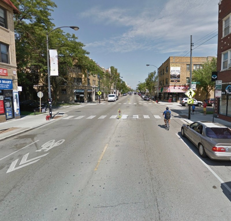 The 4400 block of North Kedzie in Albany Park in August 2019. Image: Google Maps