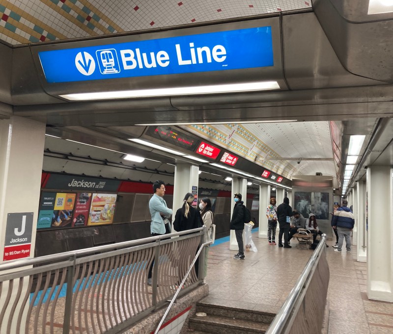 The Jackson Red Line platform. Photo: John Greenfield
