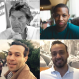 Clockwise from upper-left: Helmut Jahn, Adé Hogue, Paresh Chhtrala, Gerardo Marciales