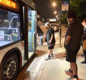 Catching a #9 Ashland bus in Pilsen. Photo: John Greenfield