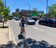 Current conditions on Clark between Irving Park and Montrose. Photo: John Greenfield