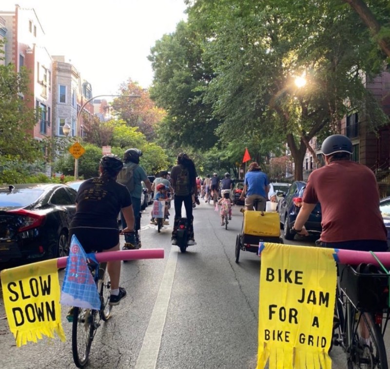 A recent Bike Jam ride in Lakeview. Photo: Rony Islam