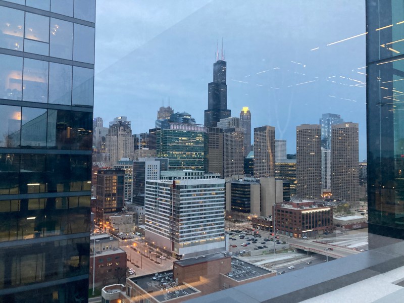Downtown Chicago, as seen from a West Loop high-rise. Photo: John Greenfield