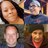 Four of the at least 23 people killed by drivers this year while on foot or bike in Chicago: Angel Thomas, 35; Nick Parlingayan, 22; Richard Heljean, 57; and Miriam Grande, 70.