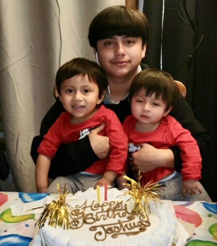 Joshua Avina-Luna and his sisters. Photo provided by Fabiola Luna.