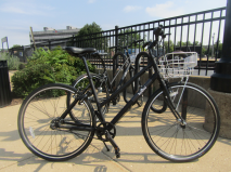 Koloni bikes at the Palatine Metra station. Photo: Igor Studenkov