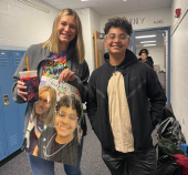 Zain Jaber at school. Photo: Facebook