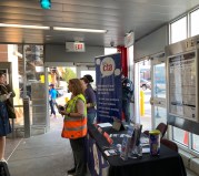 CTA managers at Tuesday's Ask CTA outreach event at the Cermak-Chinatown station. Photo: Sharon Hoyer